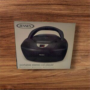 Jensen CD-475 Portable CD Player with AM/FM Stereo Radio Color Black